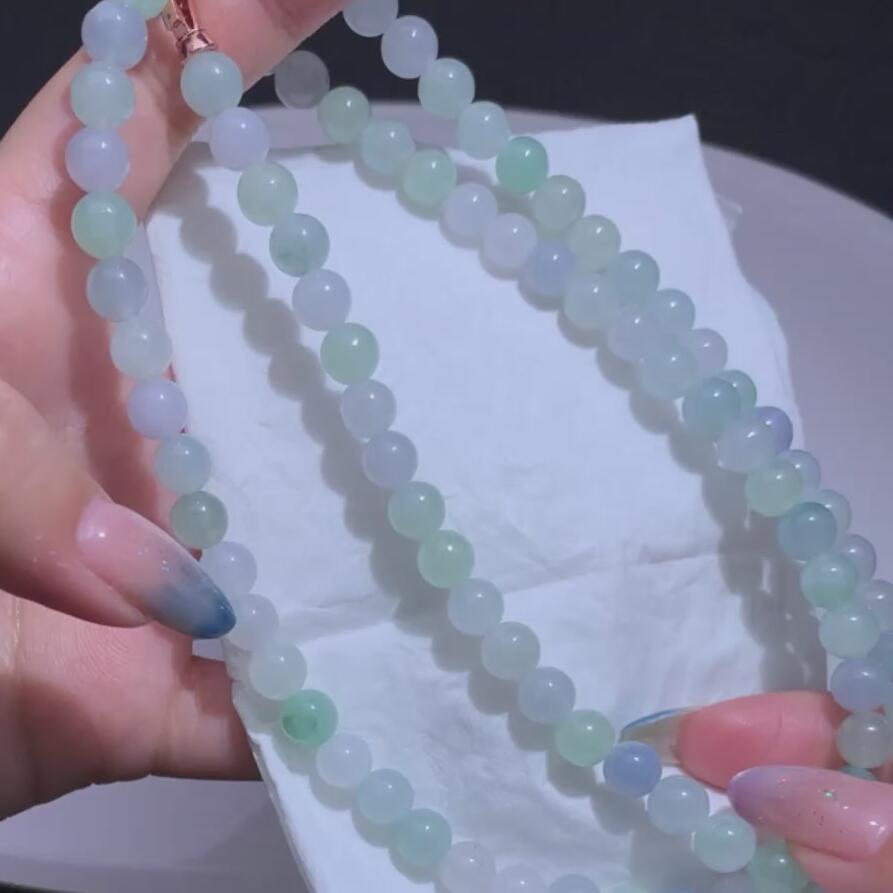 165哈轩 翡翠 未镶嵌 珠串