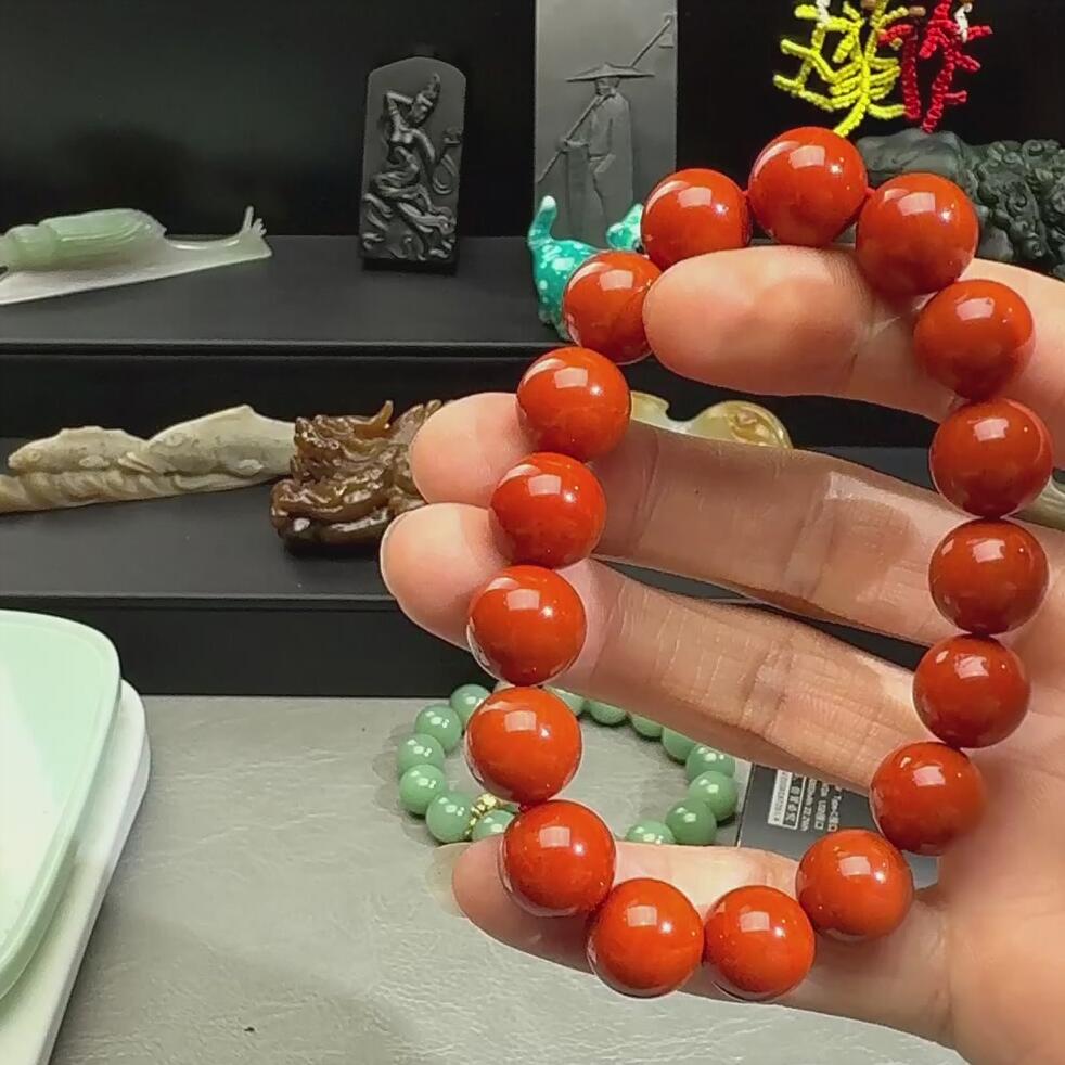 F210南红 手串 卡12