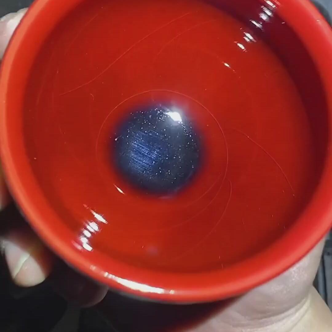 建盏红龙凤盏=D0049
