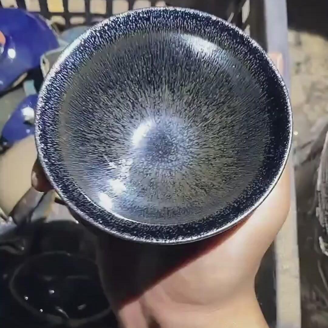 建盏黑豪茶盏=D0021