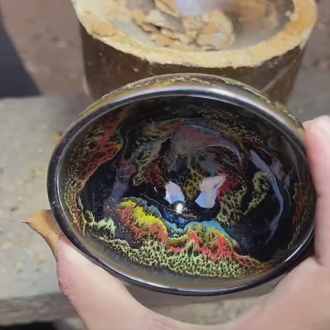 万山可染山水茶杯