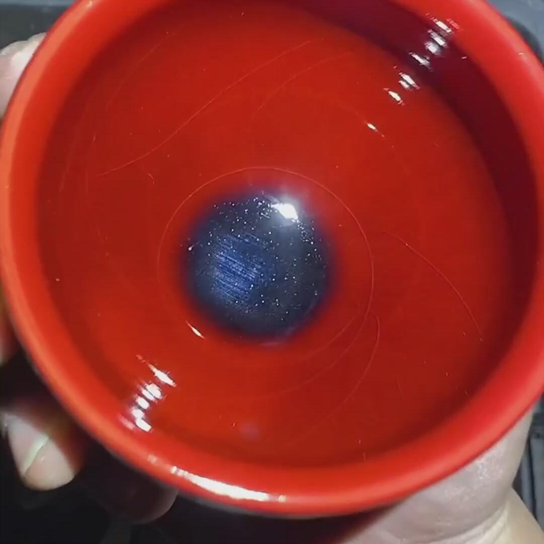 建盏红龙凤盏=D0049