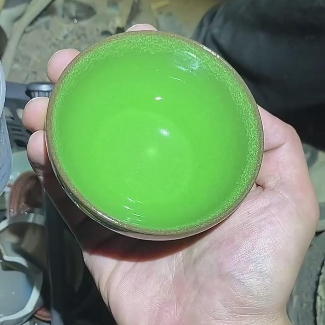 建盏绿冰裂盏=D0051
