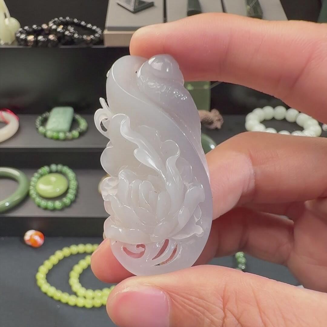 F541和田玉 莲花