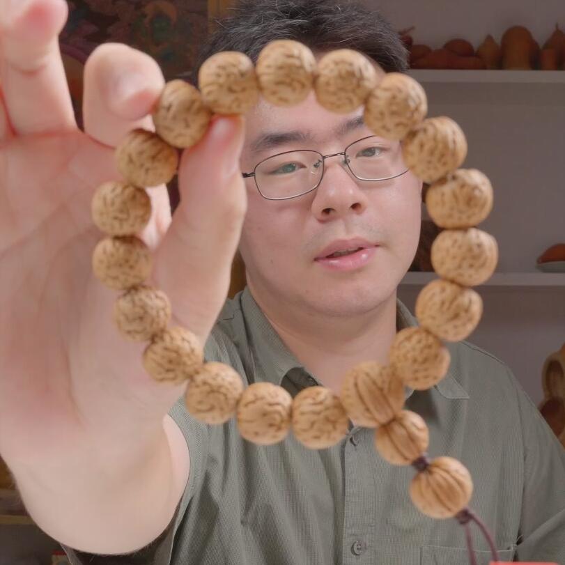 【超一档】16x16x14mm盘锦桃核贵妃串-11号
