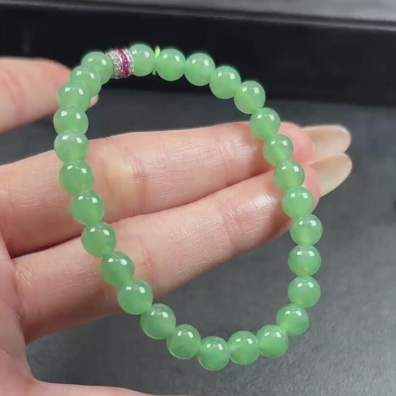 227---雄哥翡翠珠串