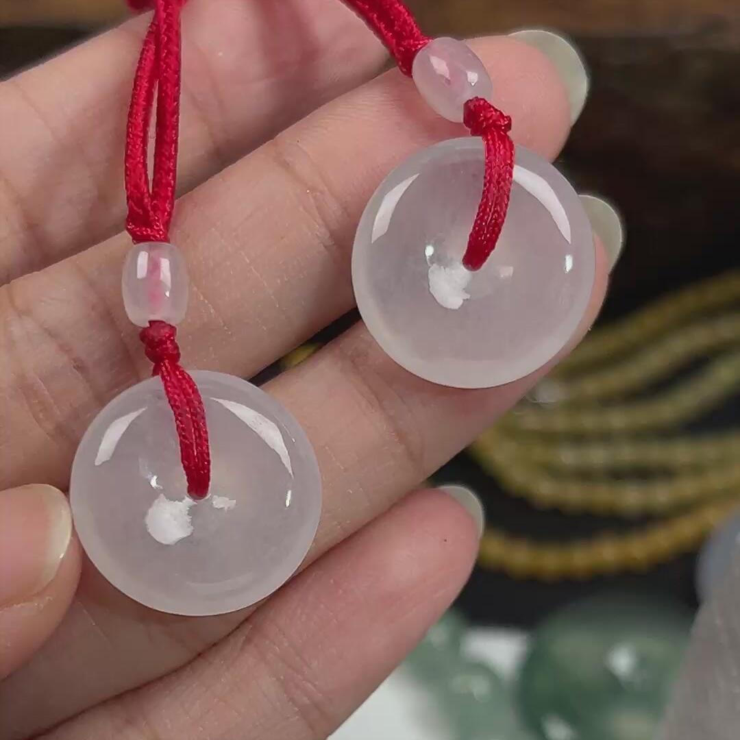 252---昱姐翡翠扣子一对