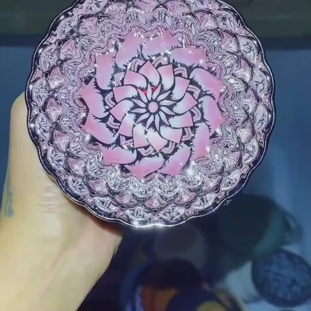 粉色妖姬银
