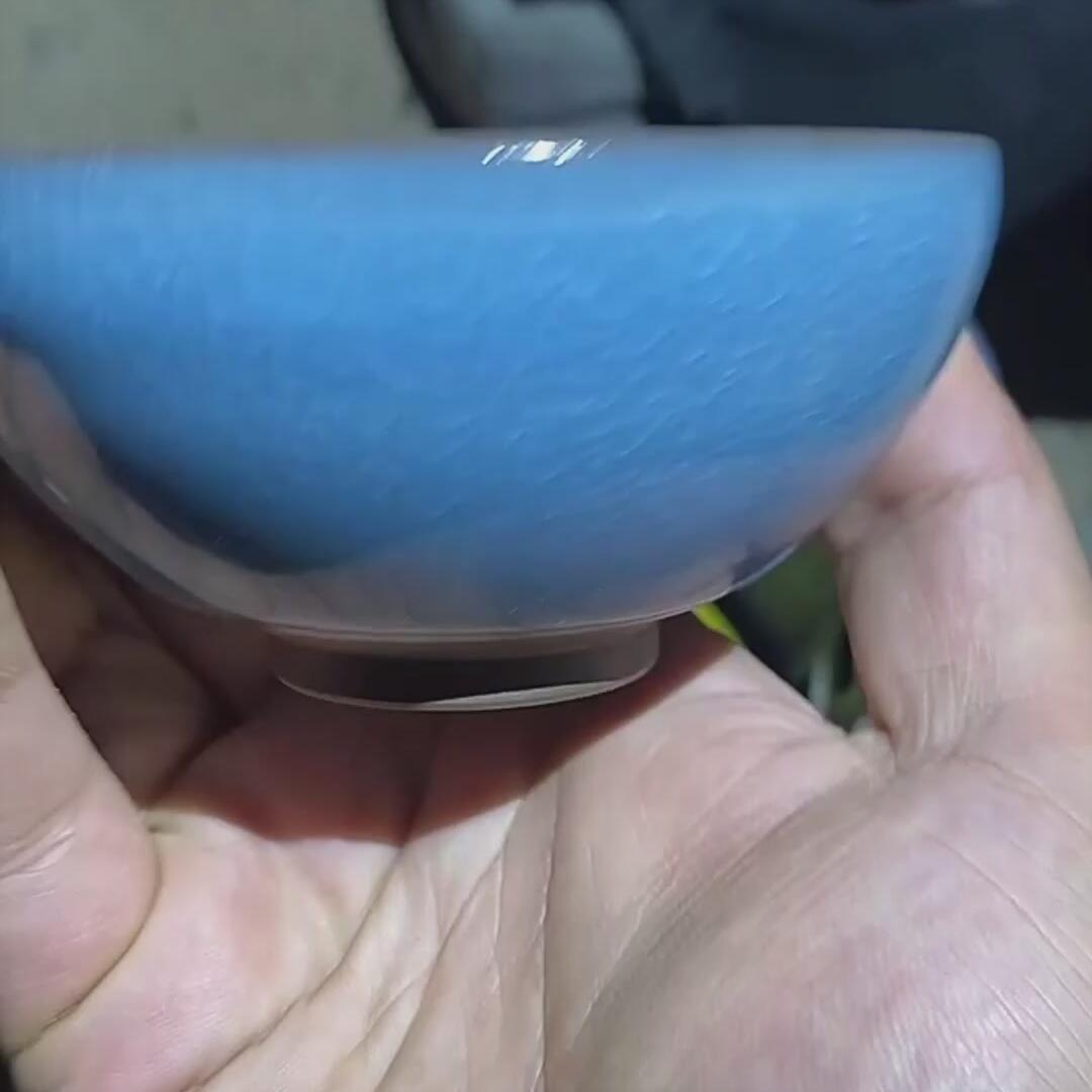 建盏蓝冰裂盏=D0071