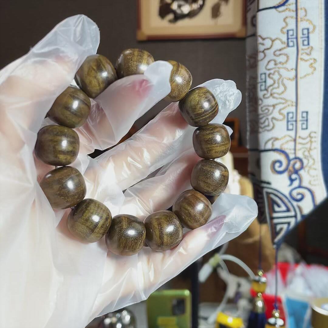 金丝楠乌木桶珠1.9*2.0-698-33
