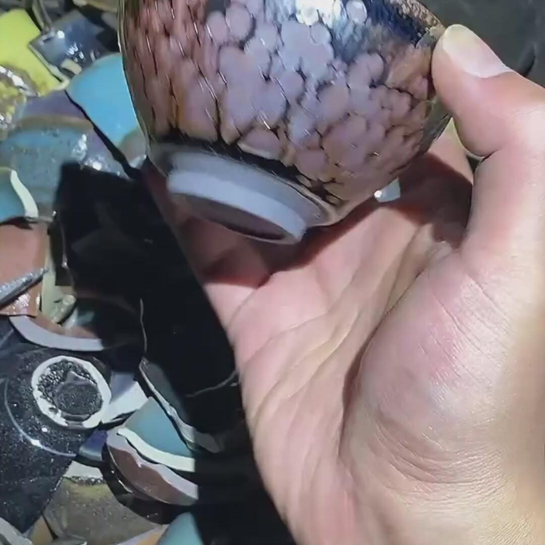 建盏彩金油滴=D0011