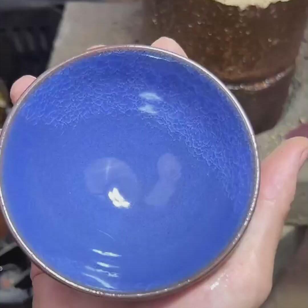 海蓝冰裂