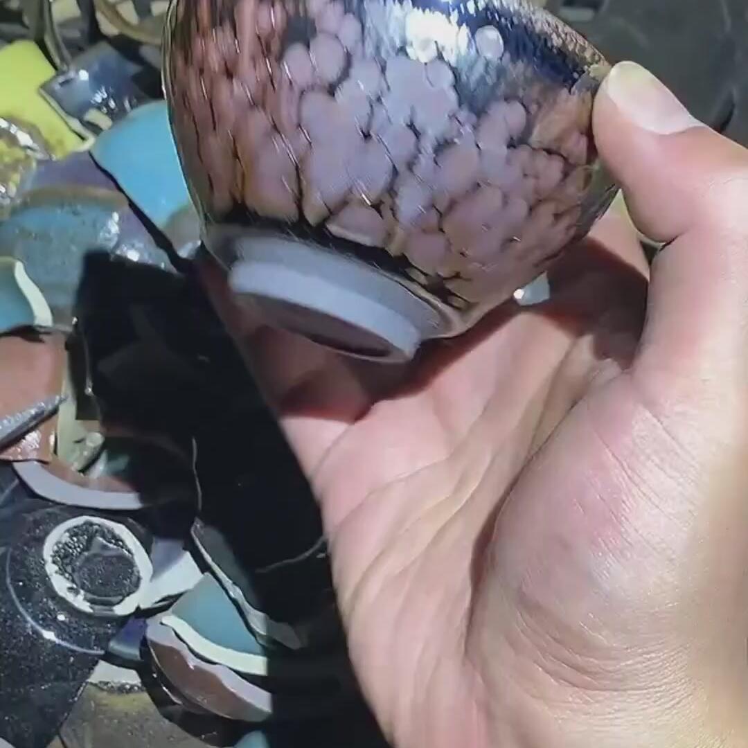 建盏彩金油滴=D0011
