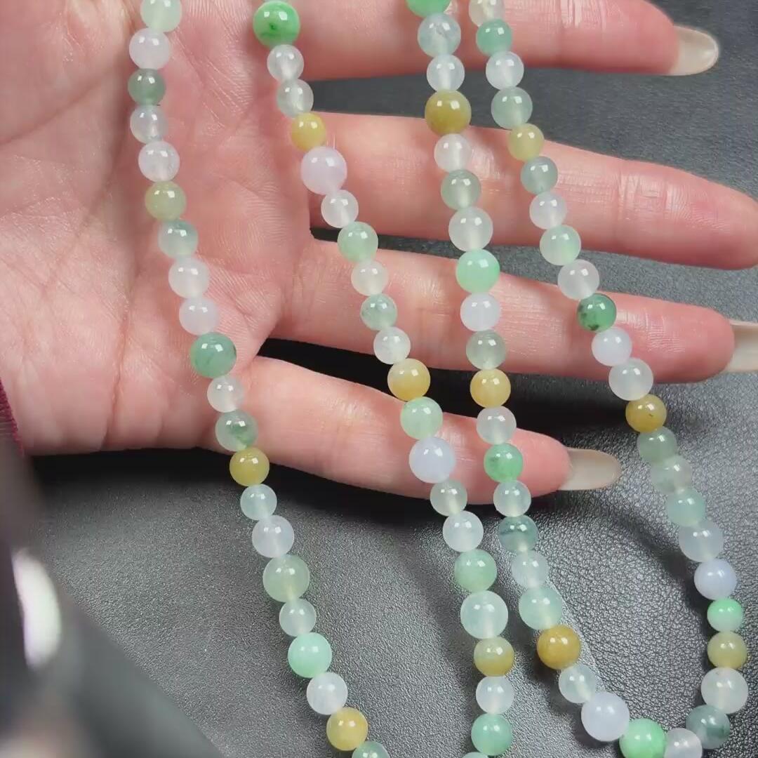 216---雄哥翡翠珠串