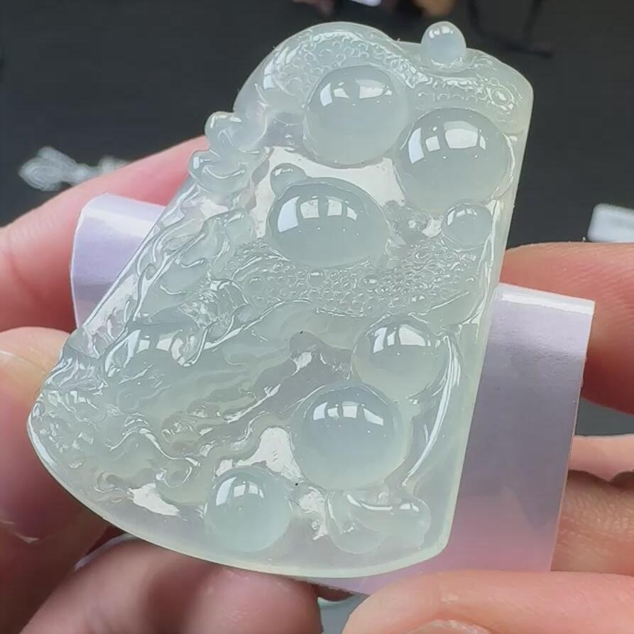 195----欧弟翡翠龙牌