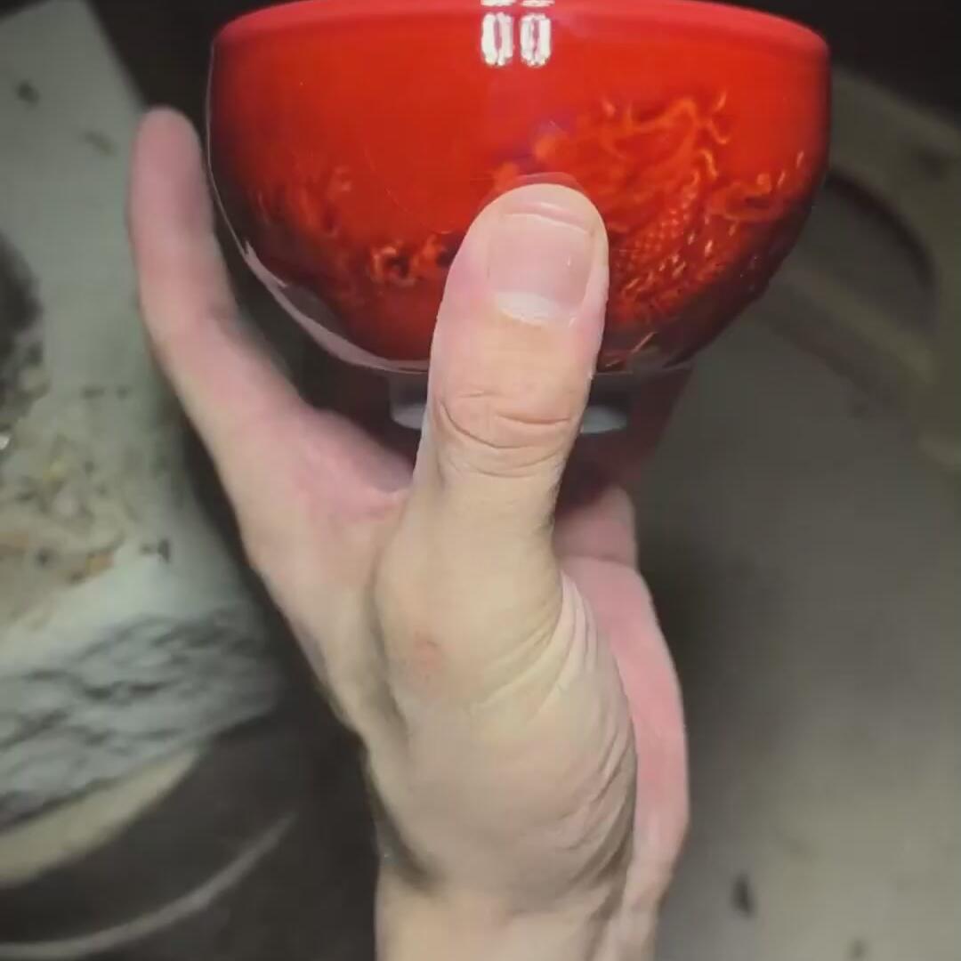 红龙凤盏