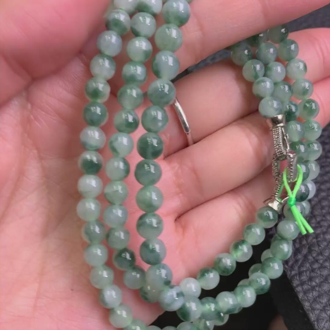 164哈轩 翡翠 未镶嵌 珠串