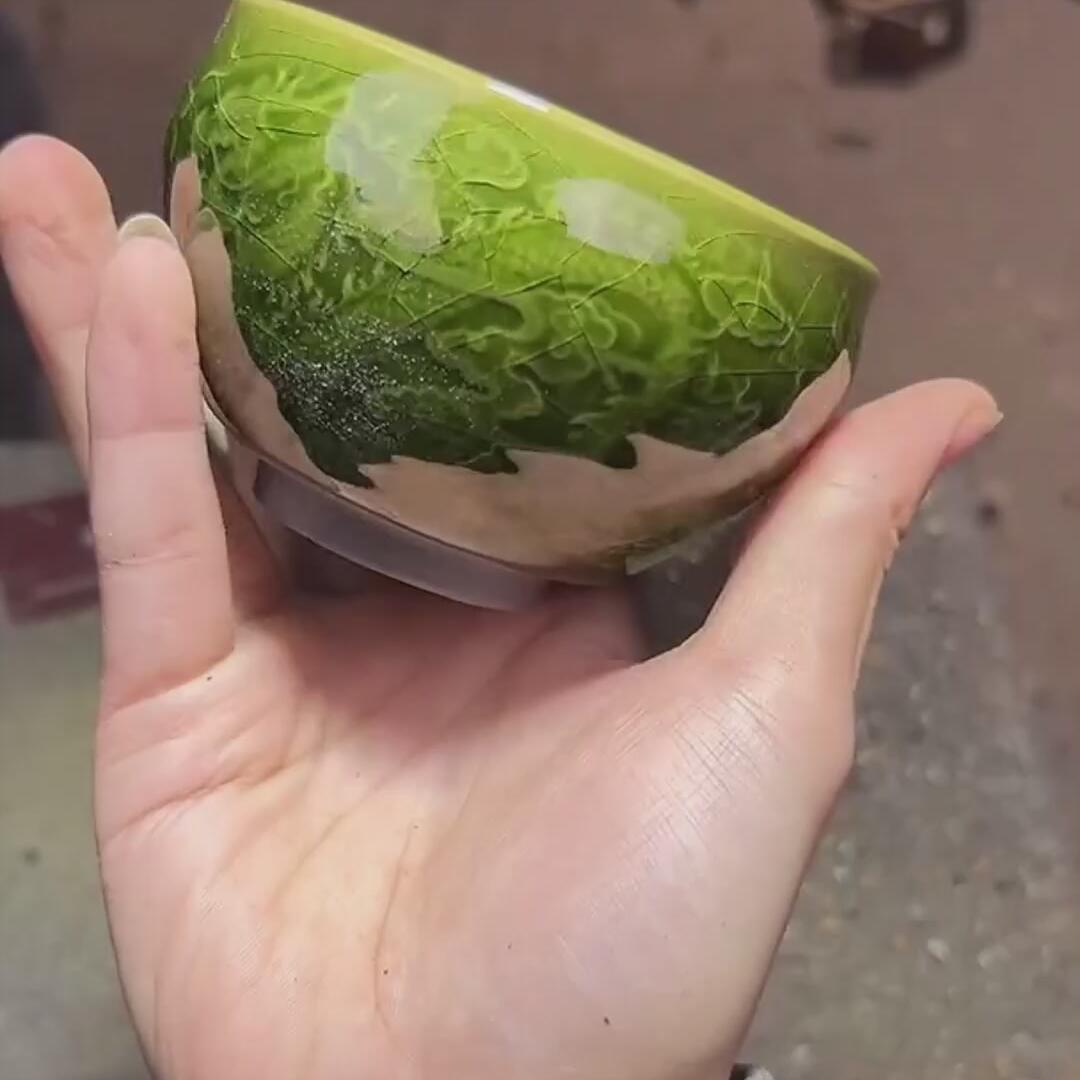 绿龙凤盏