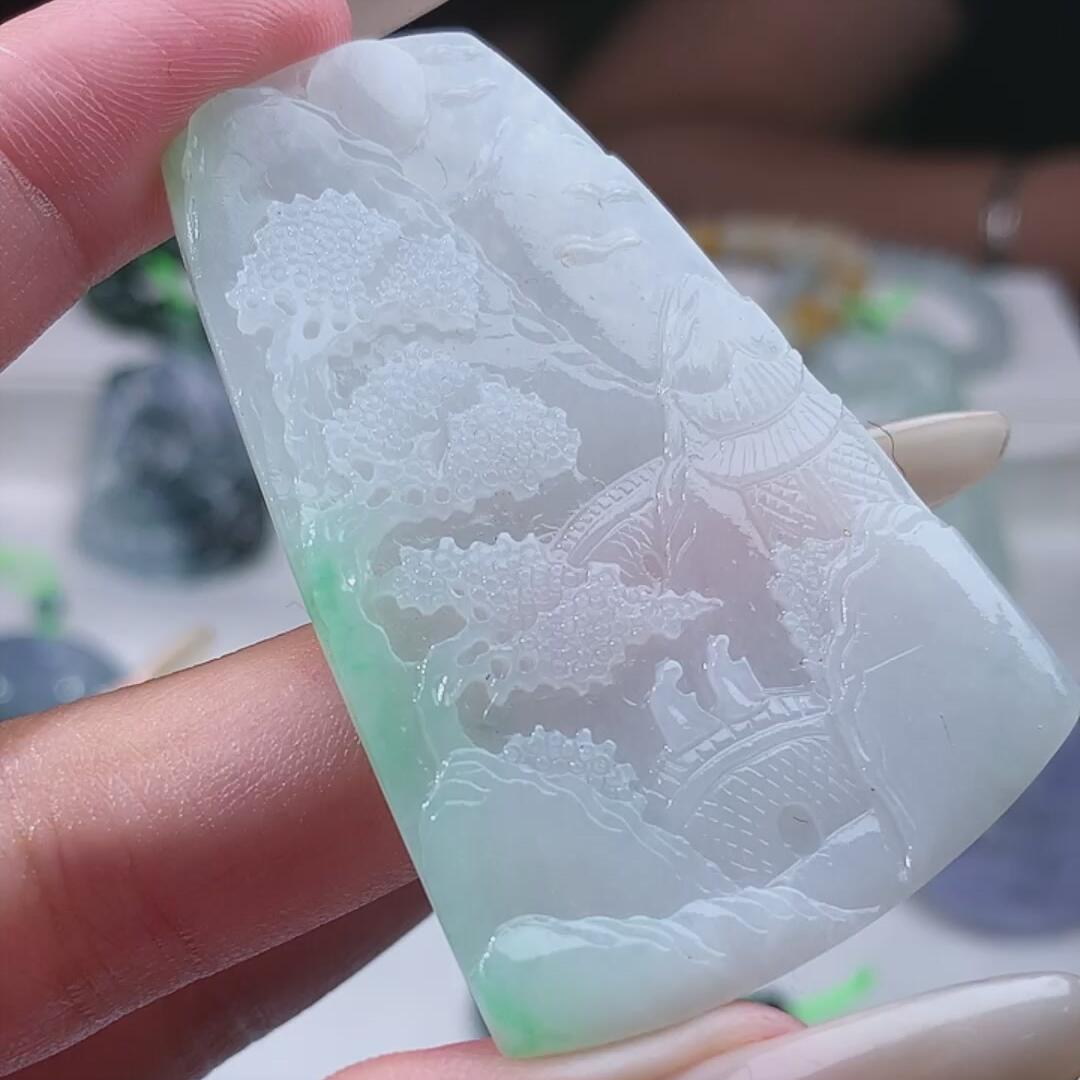 47--翡翠 毛货 山水