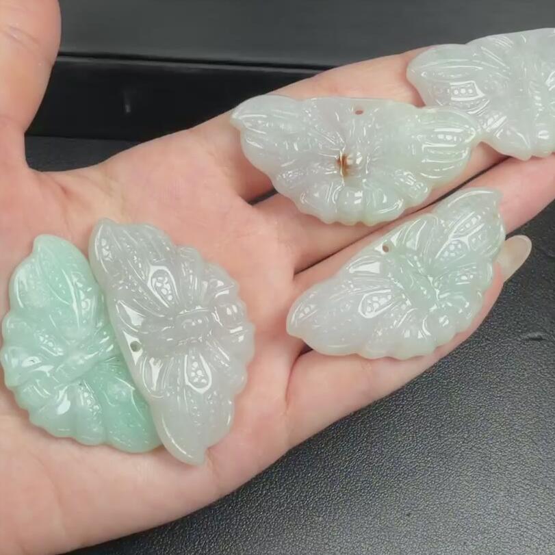 35---雄哥翡翠饰品蝴蝶（多样性发货一件）（不可挑选）