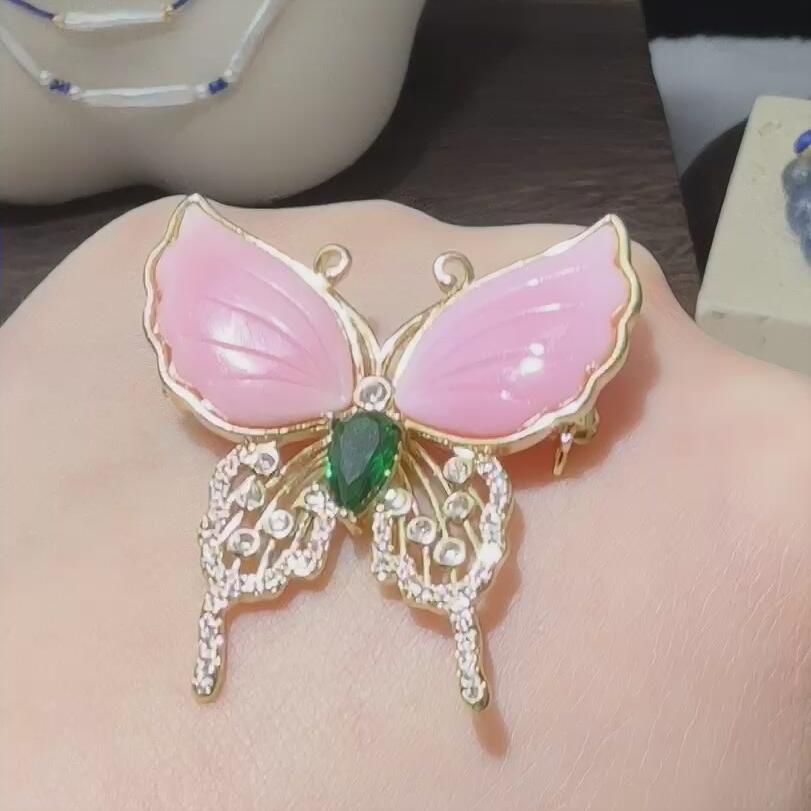 女王贝胸针