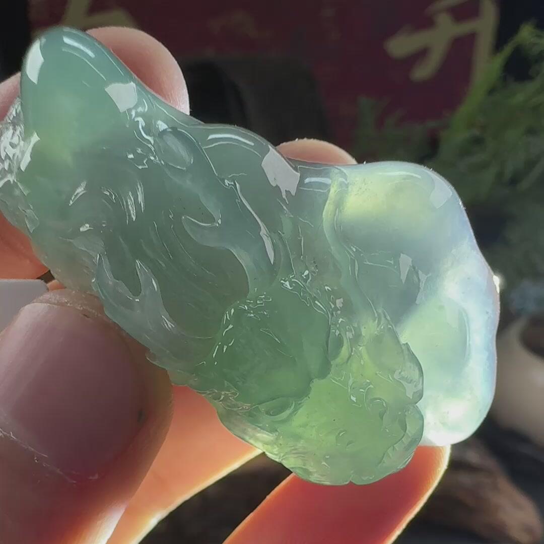 466----欧弟翡翠龙牌