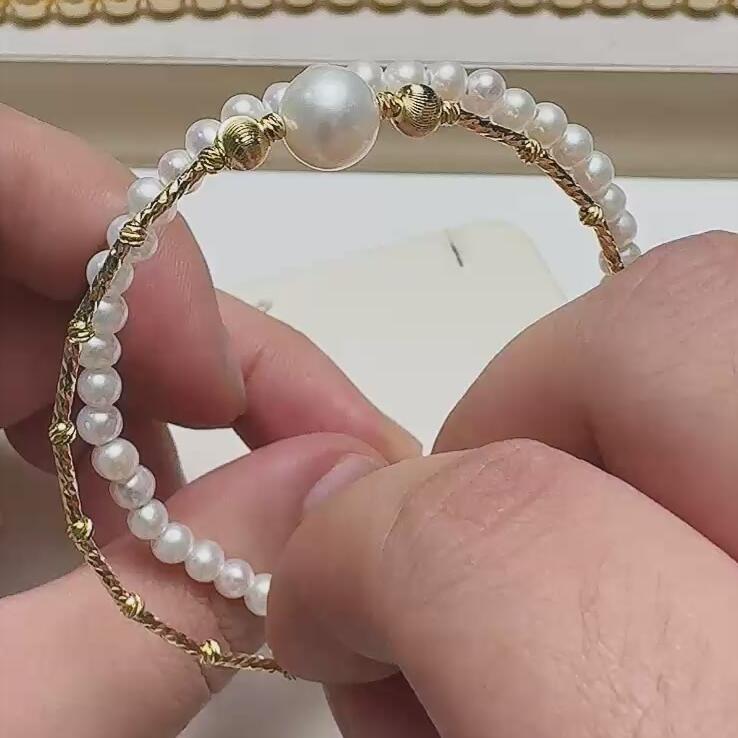 三层珍珠手链