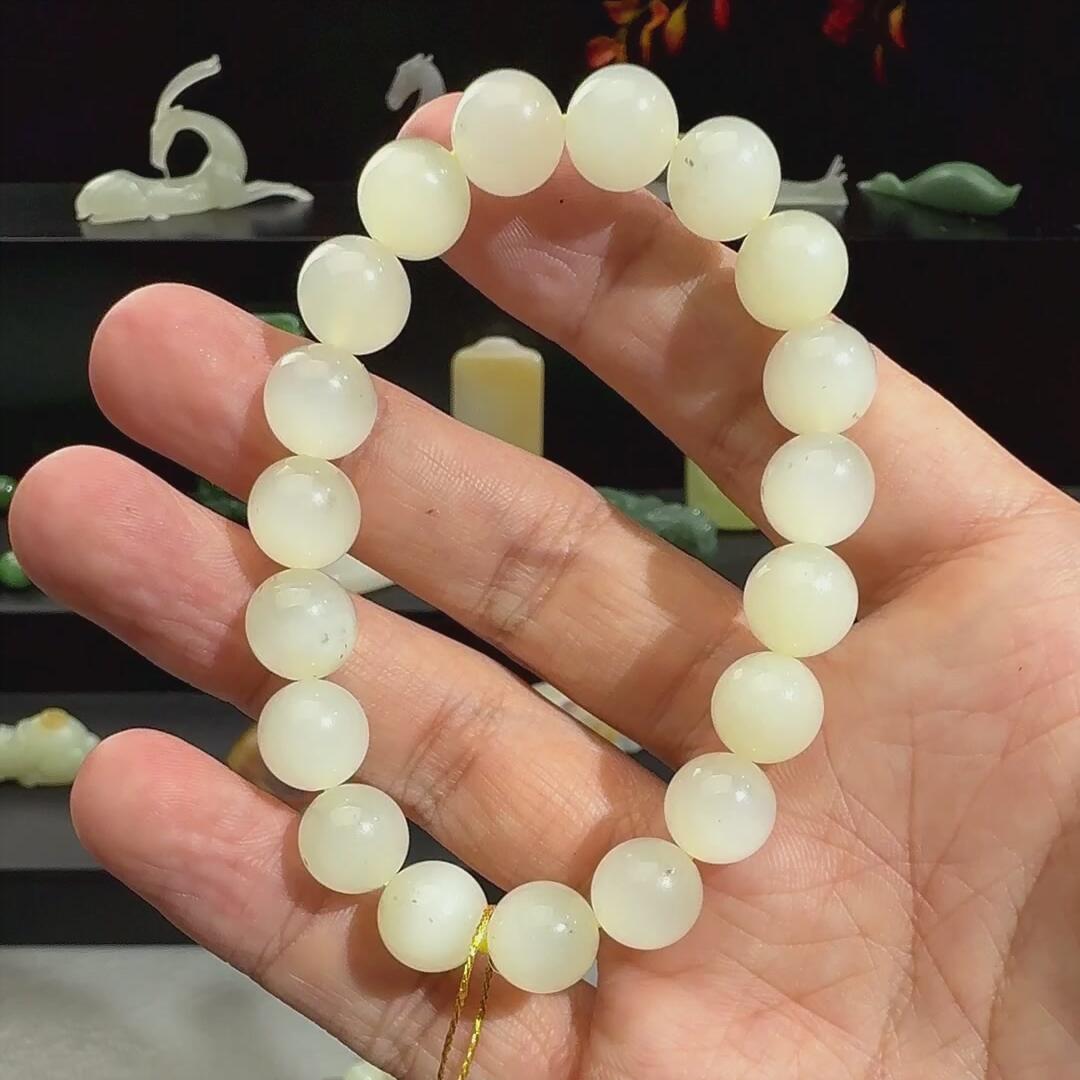 F766和田玉 手串 卡10