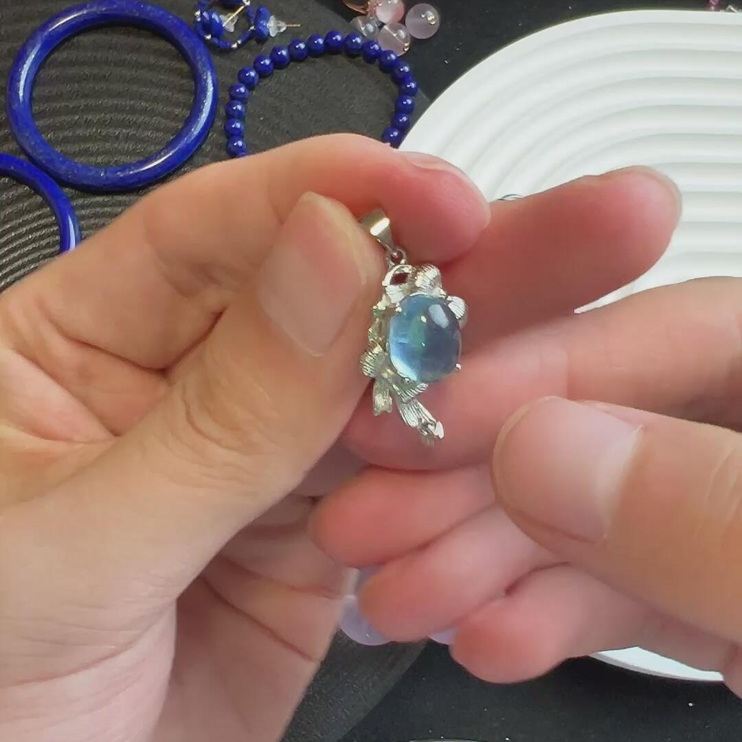 海蓝宝吊坠