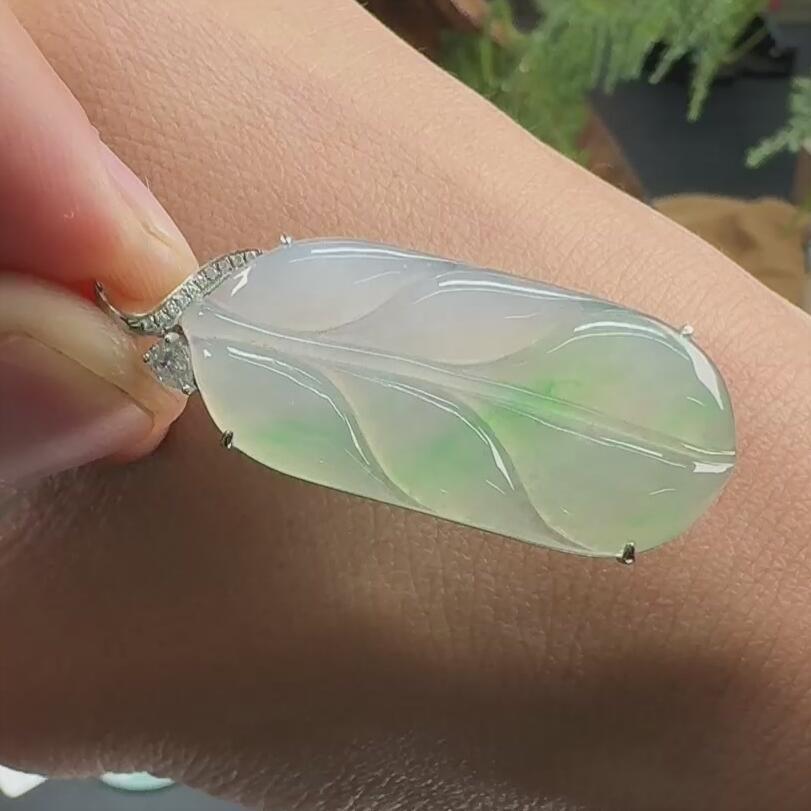465----欧弟翡翠叶子