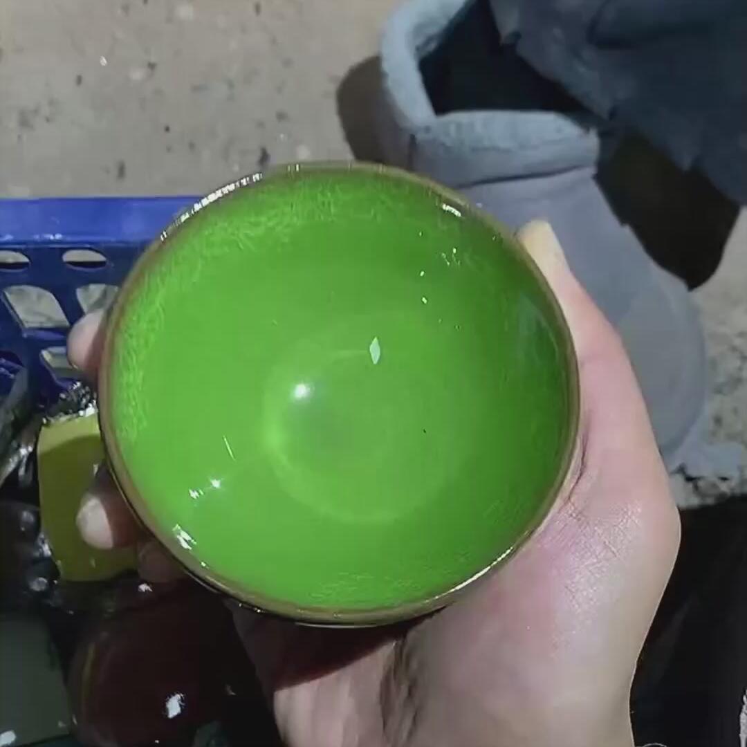 建盏绿冰裂盏=D0051