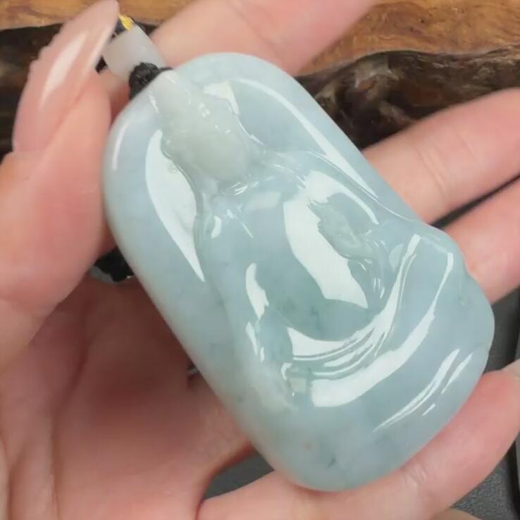 114---高速哥翡翠素衣观音