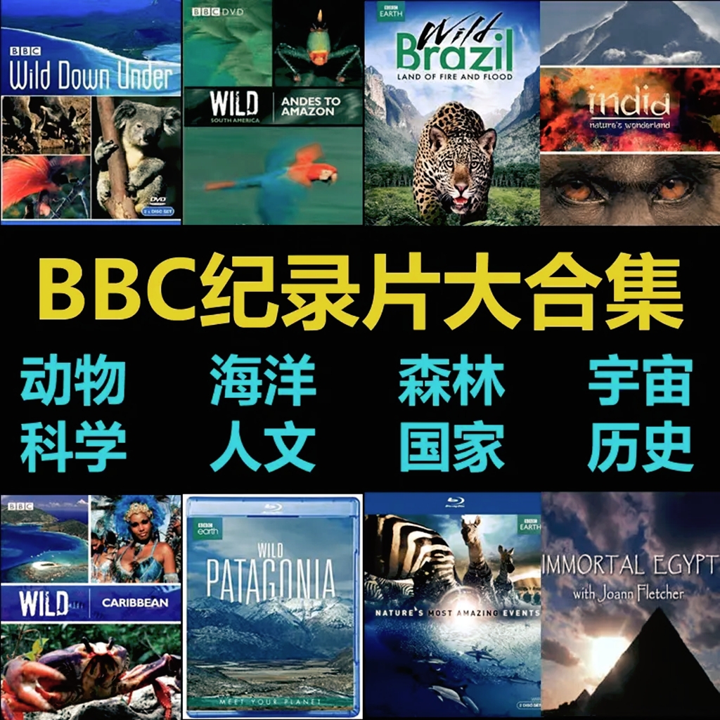 【100部BBC英语纪录片】600集超清视频！多种字幕！永久有效！可下载/在线/投屏观看！不占内存！用不上可退！放心下单