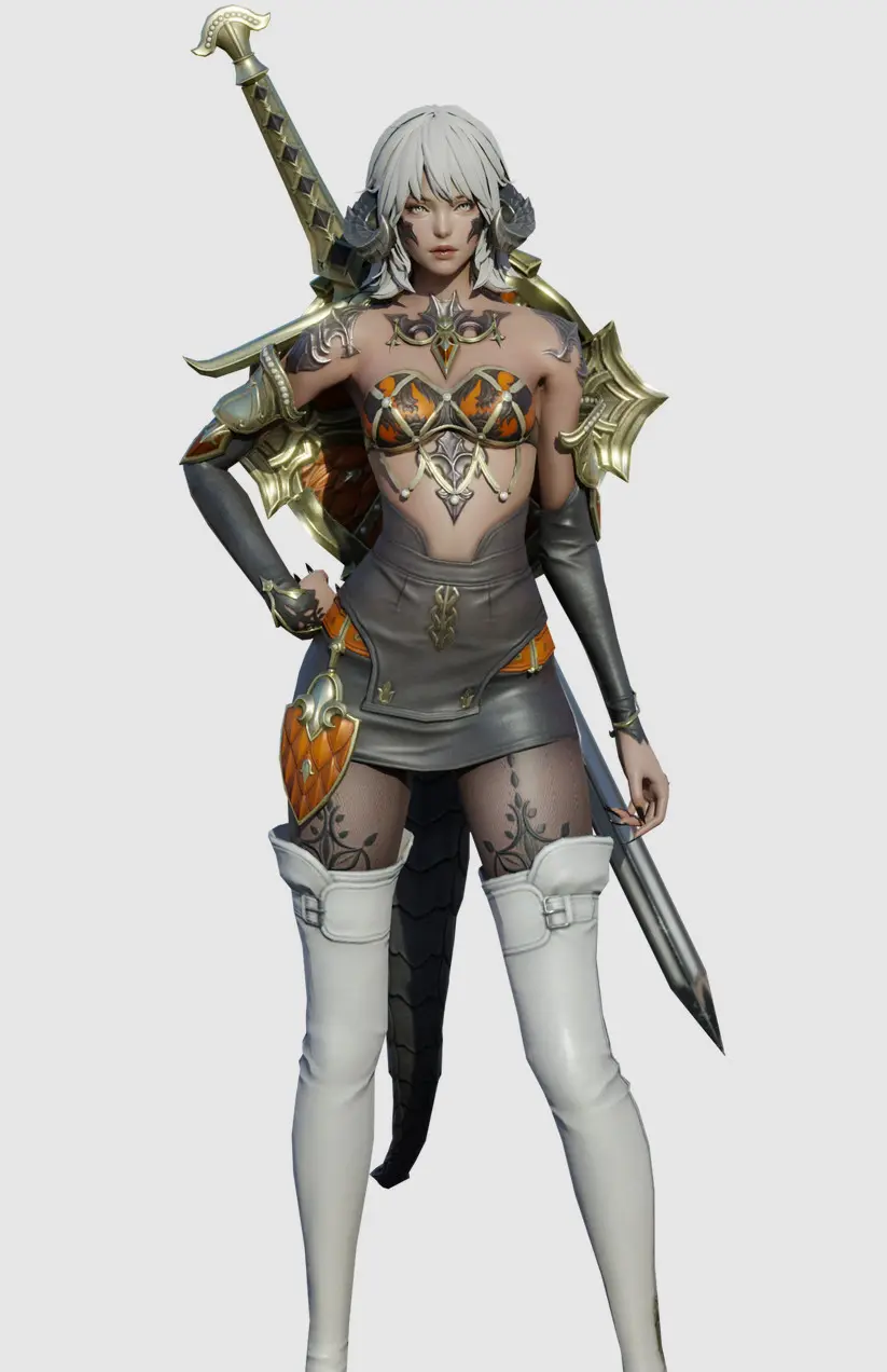 《v4跨界战》游戏人物角色3d模型合集