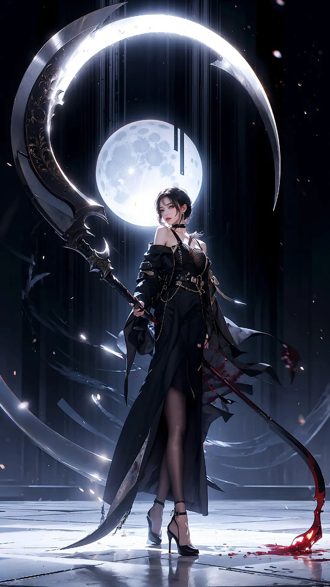 动漫女神|《地下城与勇士》诱魔者ai手机壁纸:精通镰刀