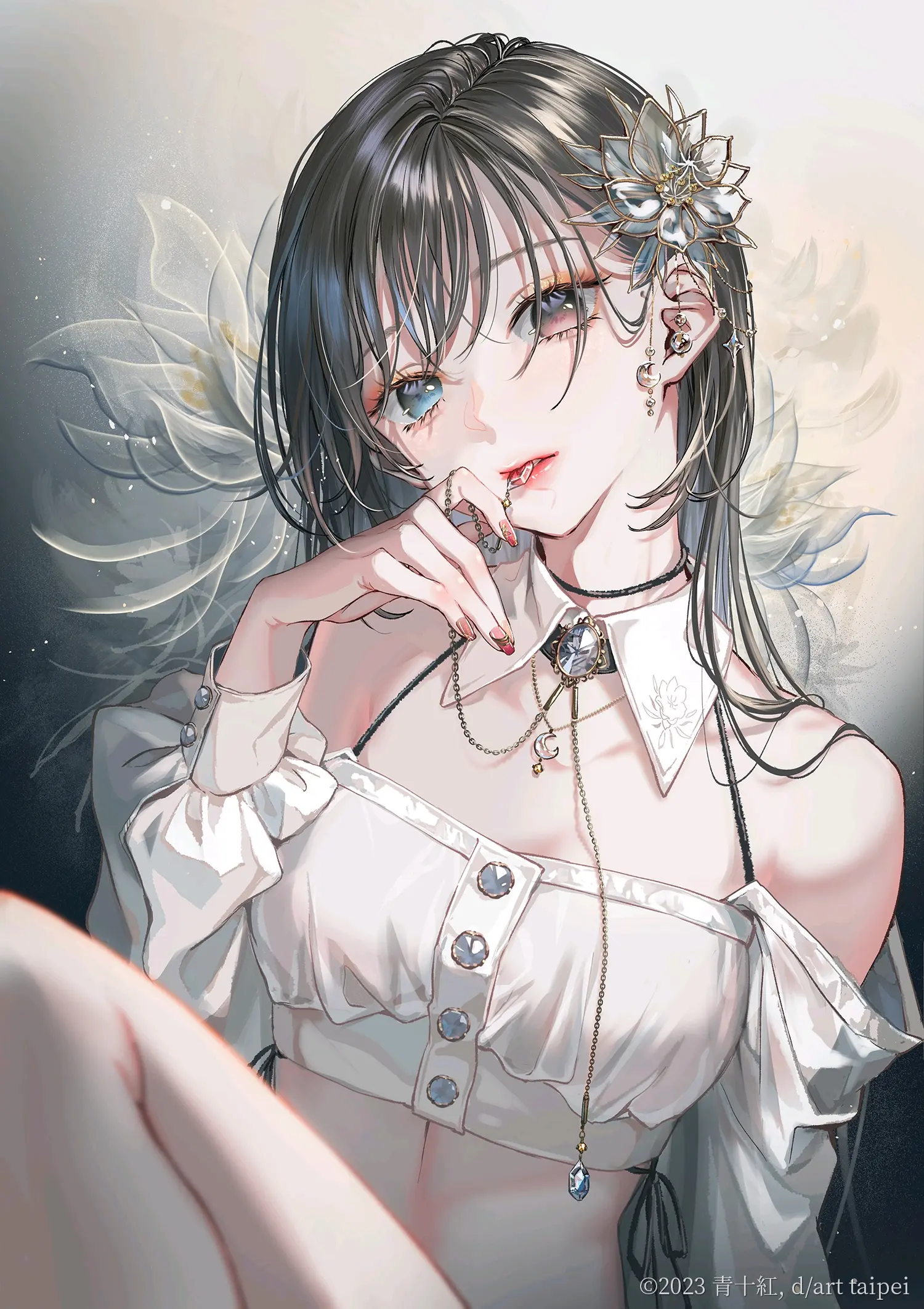 异色瞳女子插画特辑