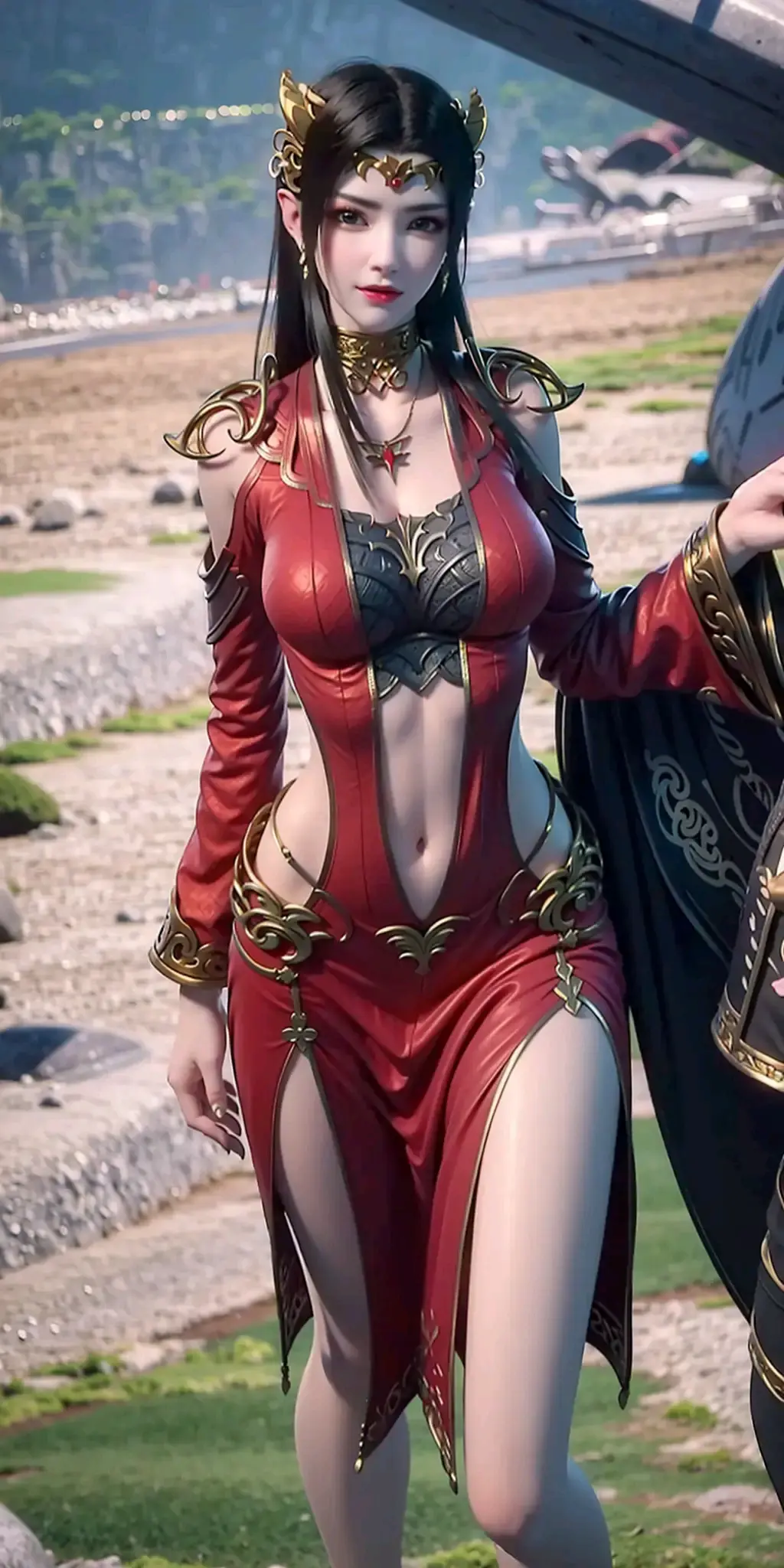 美杜莎女王性感红装