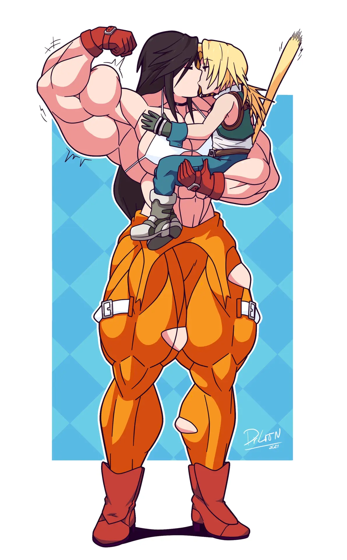 drloon的肌肉女反差萌