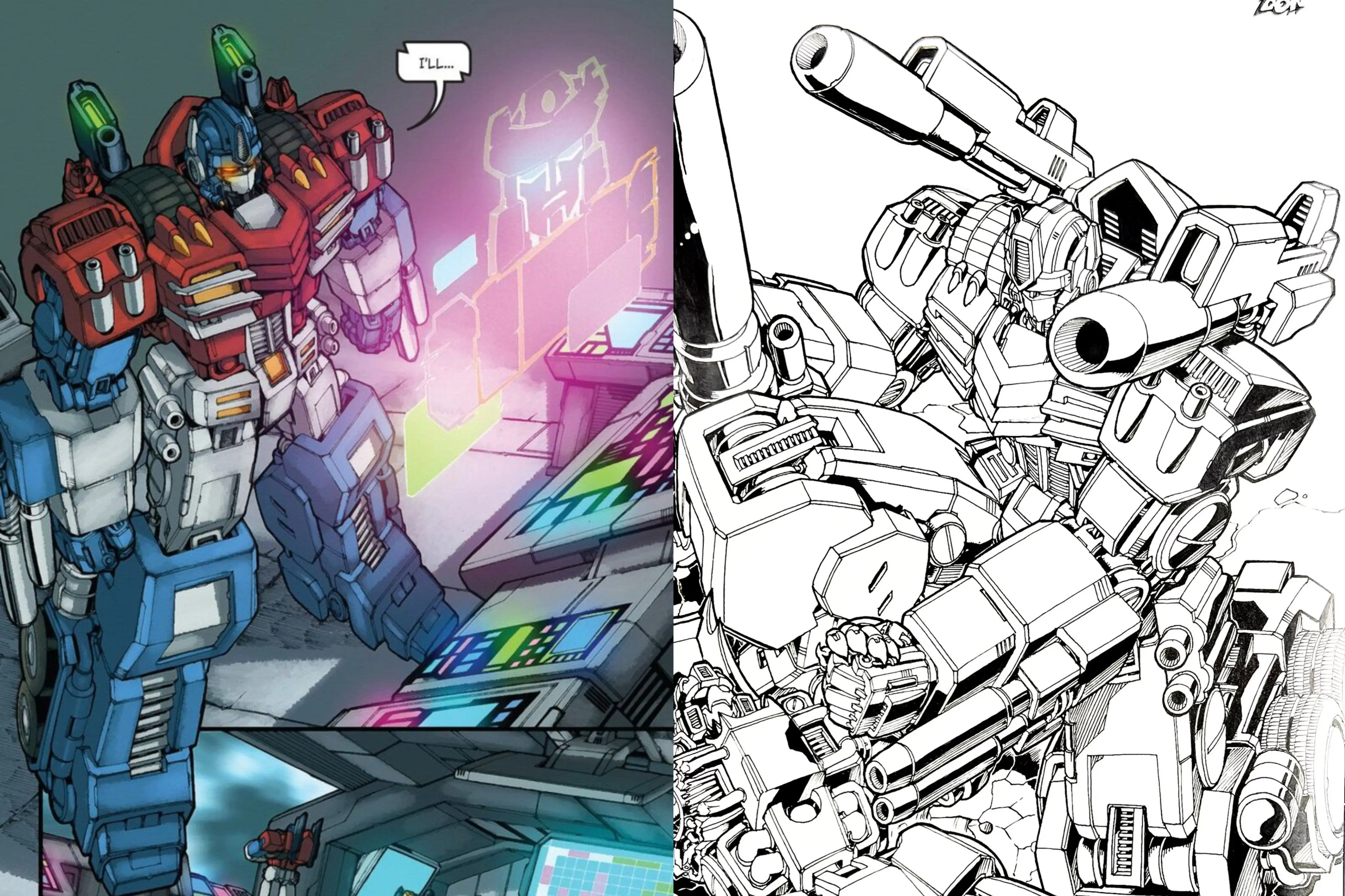 不严谨的来说,最早的idw擎天柱是don figueroa基于dw内战造型设计的