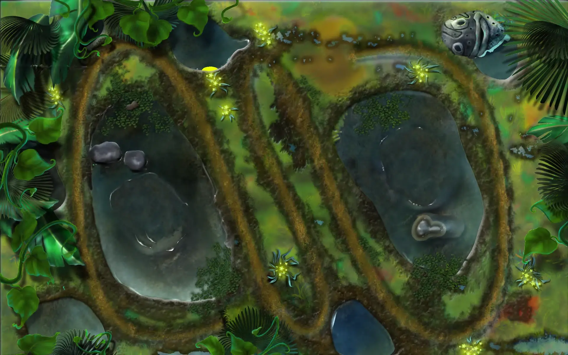 停滞池塘:死亡沼泽:沼泽陷旋:双倍危险:古代幽灵:苔藓窝:怪异微笑