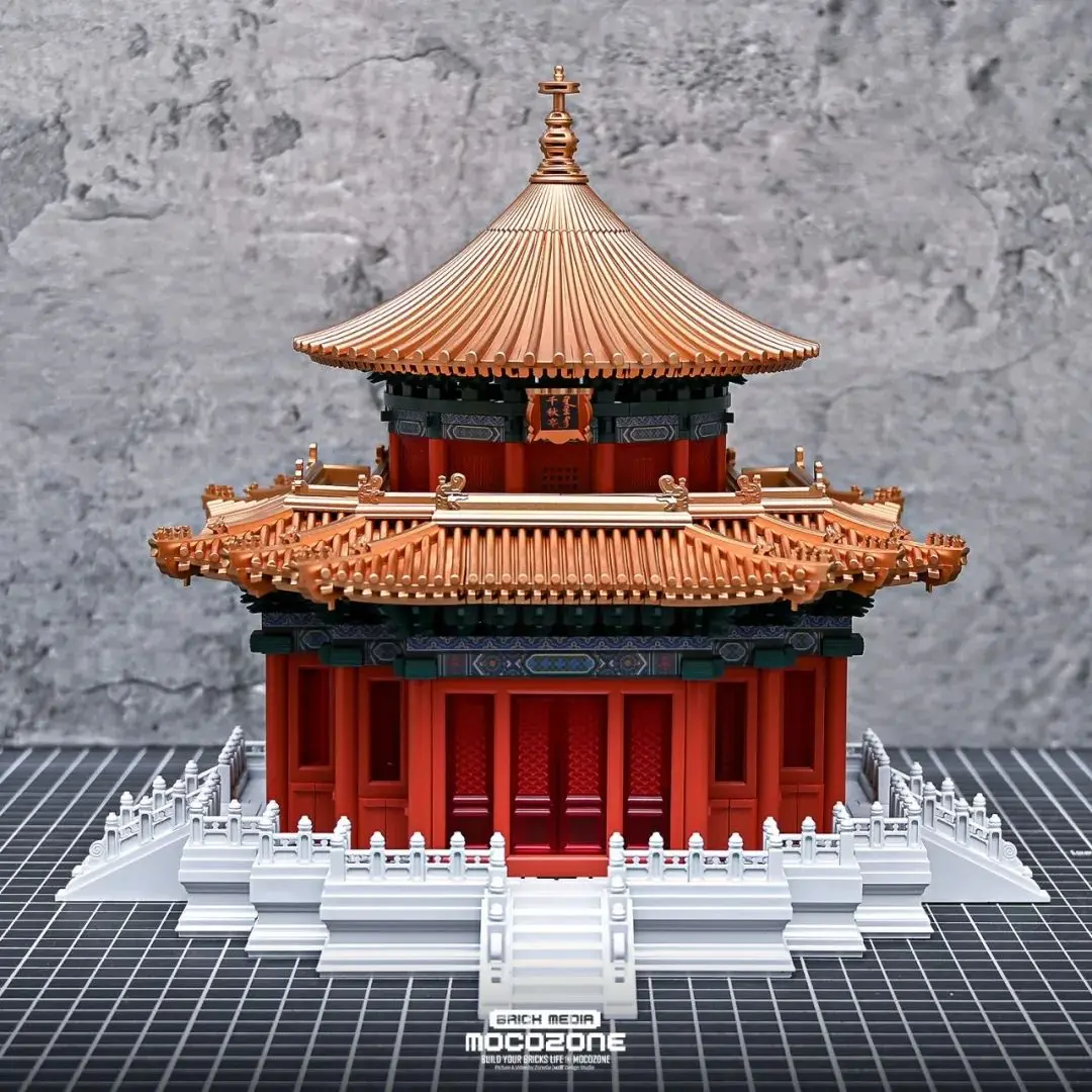 御花园千秋亭!中式榫卯积木太有感觉了!