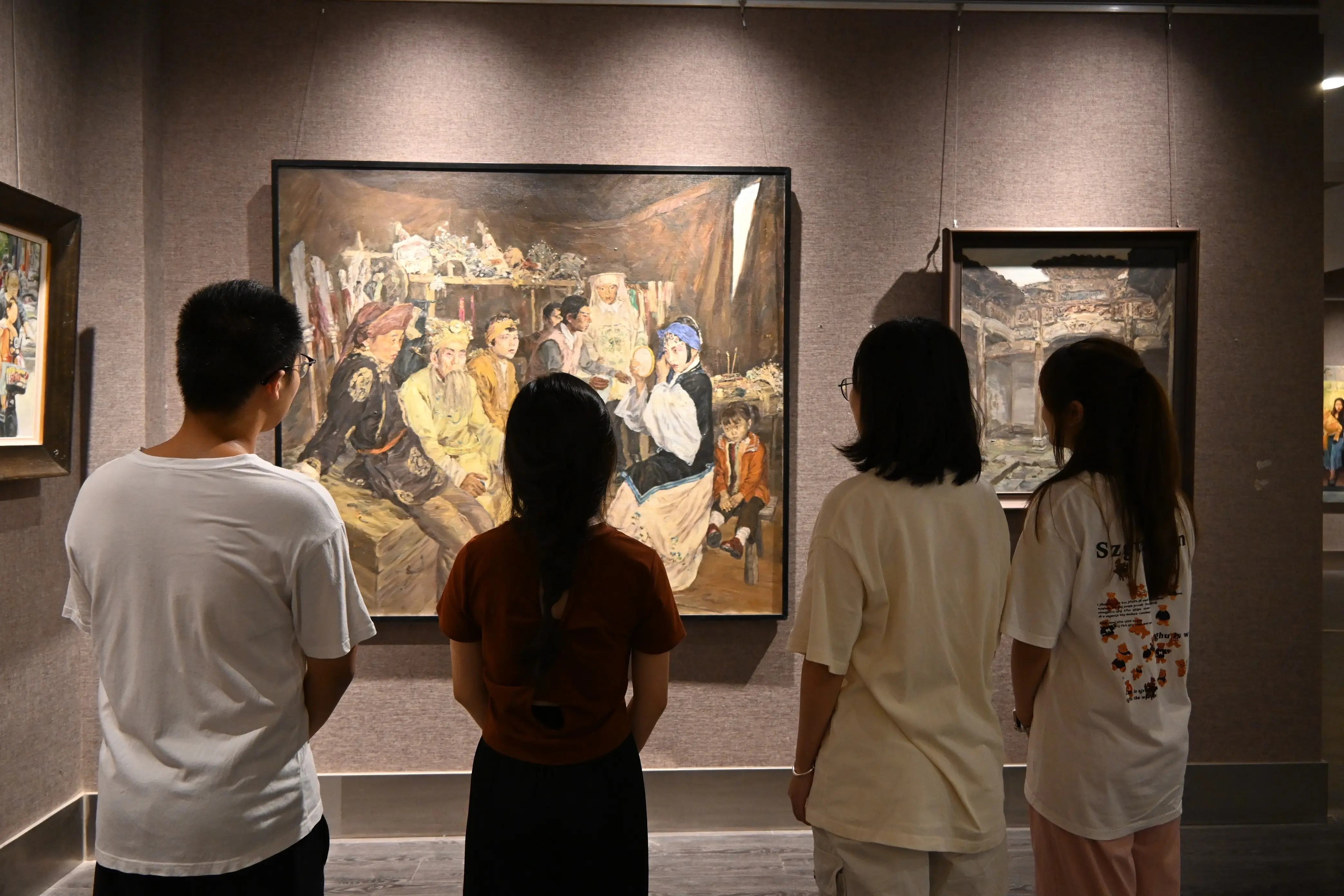 上饶师范学院举办"可爱的中国"育人成果书画展