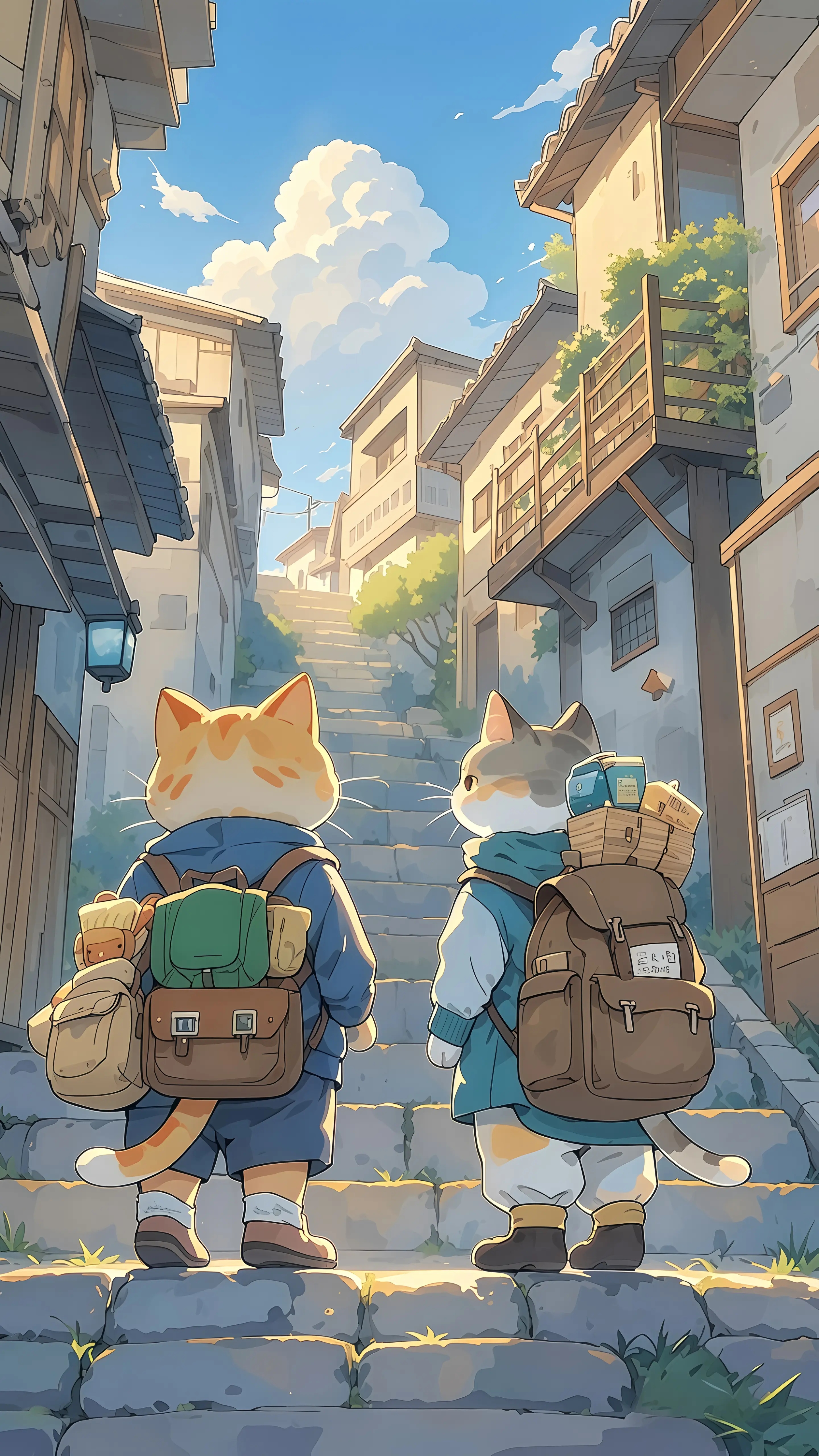 治愈系动漫手机壁纸分享:小猫咪,小熊猫,哪个最可爱呢