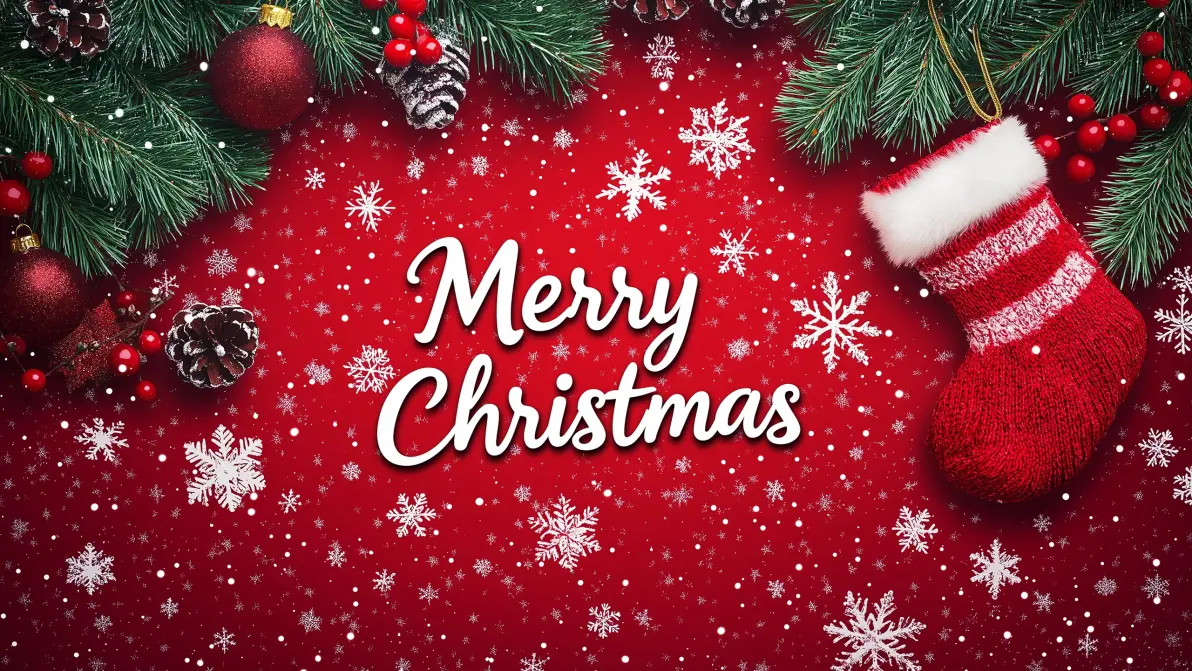 圣诞节投屏背景图(可做电脑壁纸)圣诞背景图分享↓就像这样↓是否想要