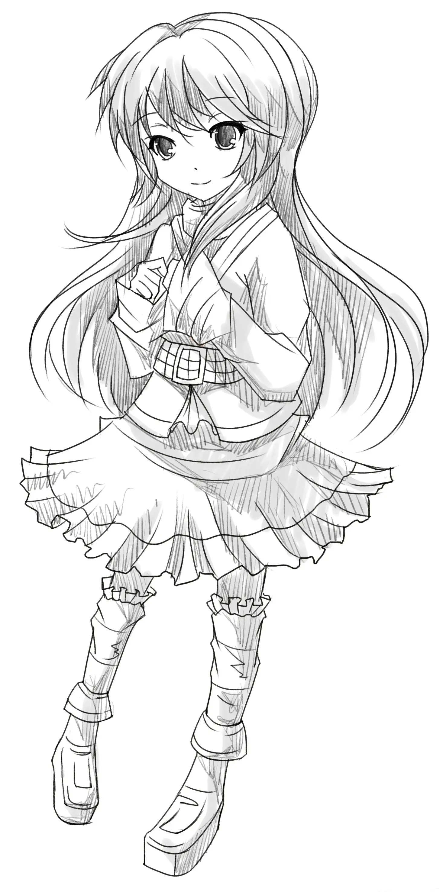 【绘画参考】古早画风动漫人物线稿素材分享