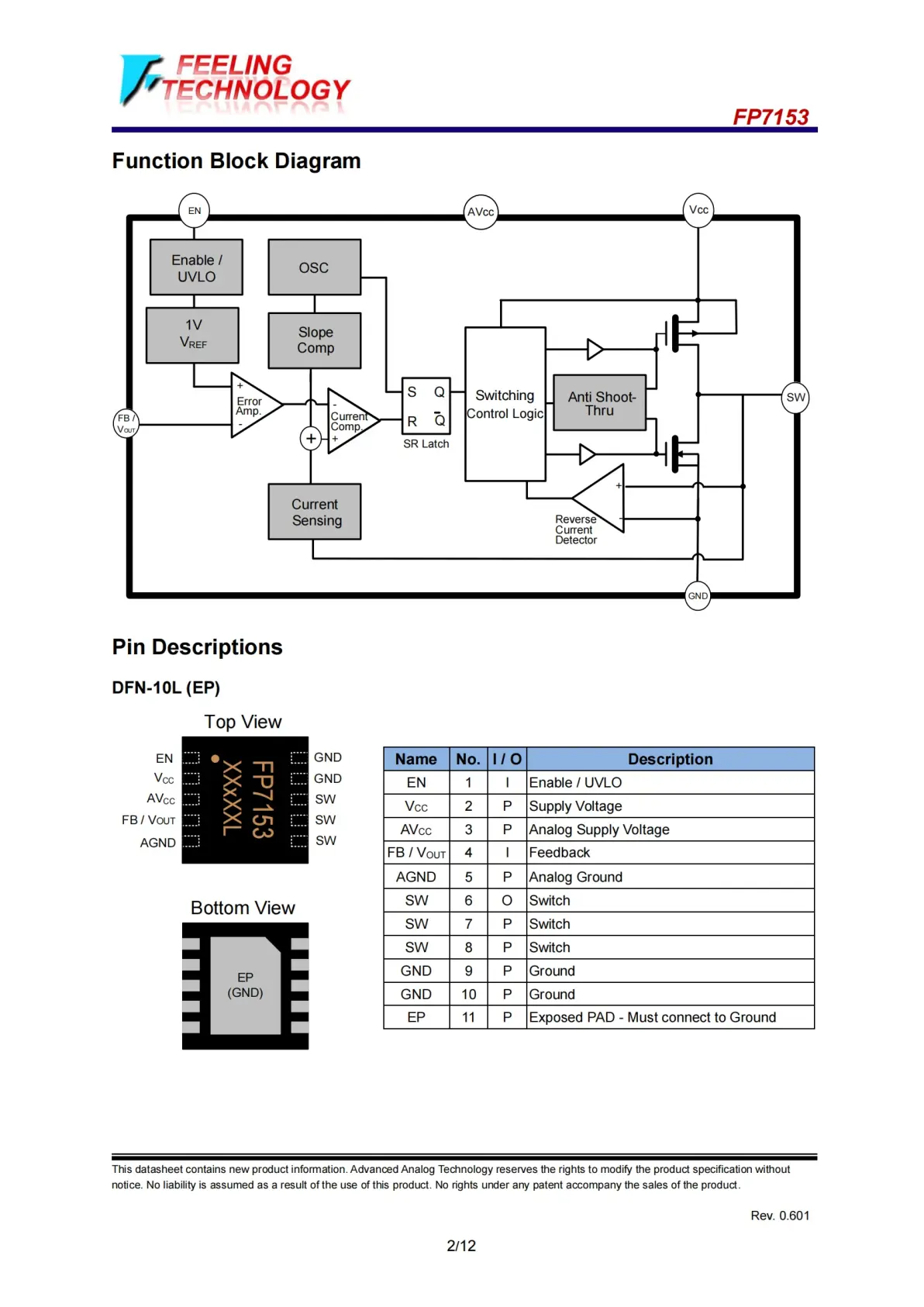 10l 节省pcb空间,远翔降压恒流l驱动芯片fp7153