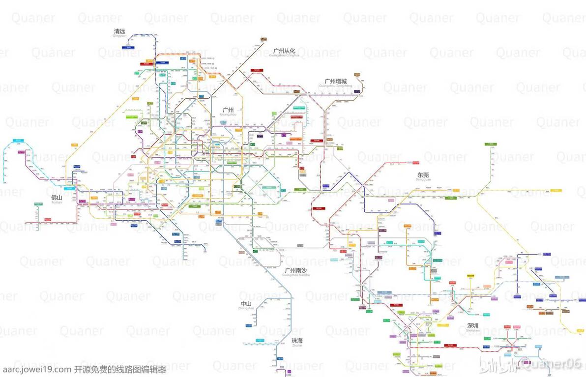 广州地铁线路规划图2035+ (附下载链接) - 哔哩哔哩