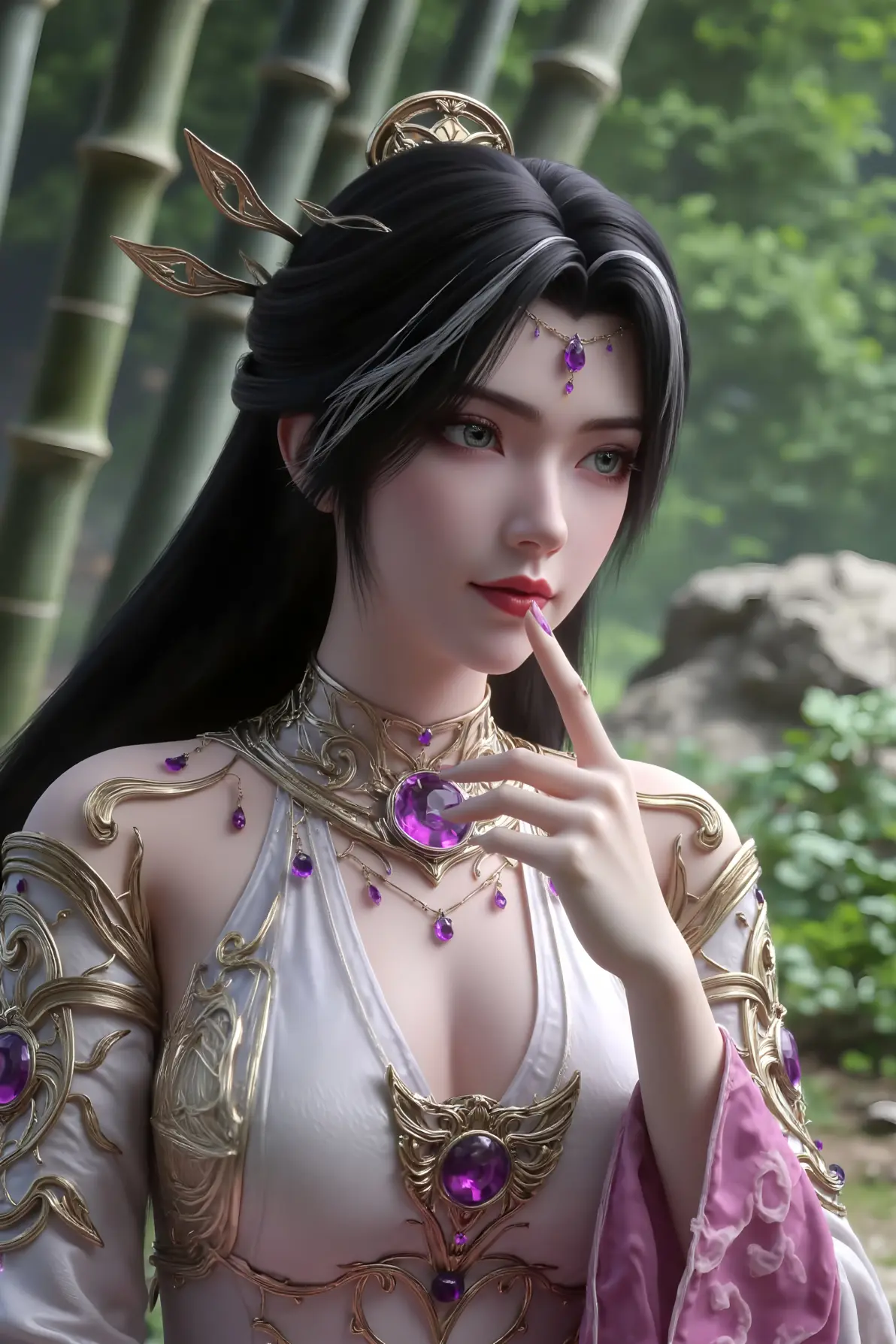 完美世界魔女ai国漫女神壁纸合集:魅惑中亦有狡黠!