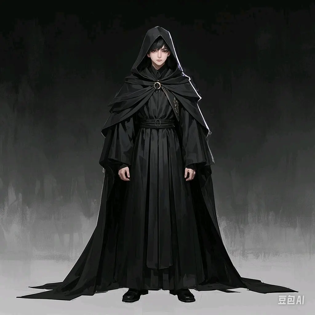 ai生成画(黑袍/少年)