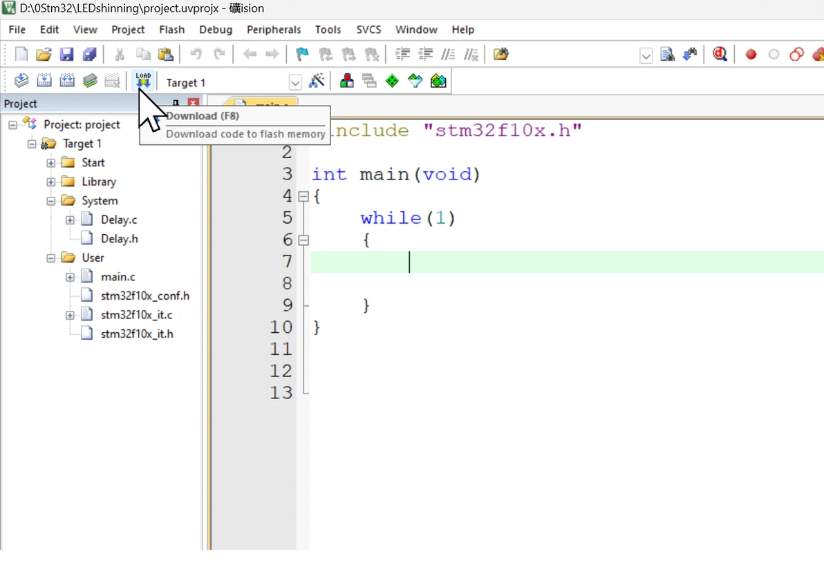 Keil could not load file axf 